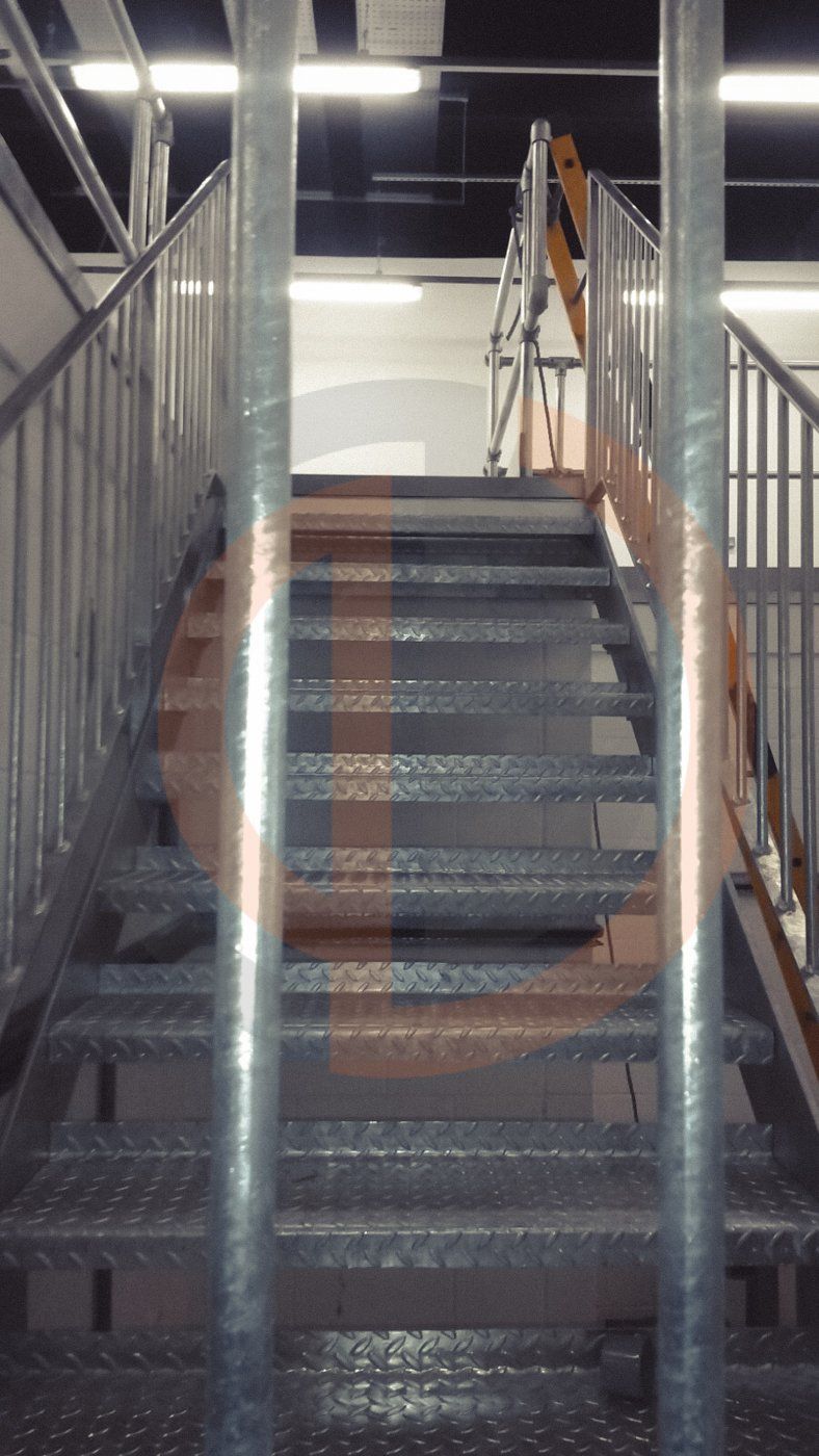 INTERNAL GALVAINSED STAIRS WARNER BROS STUDIOS WATFORD