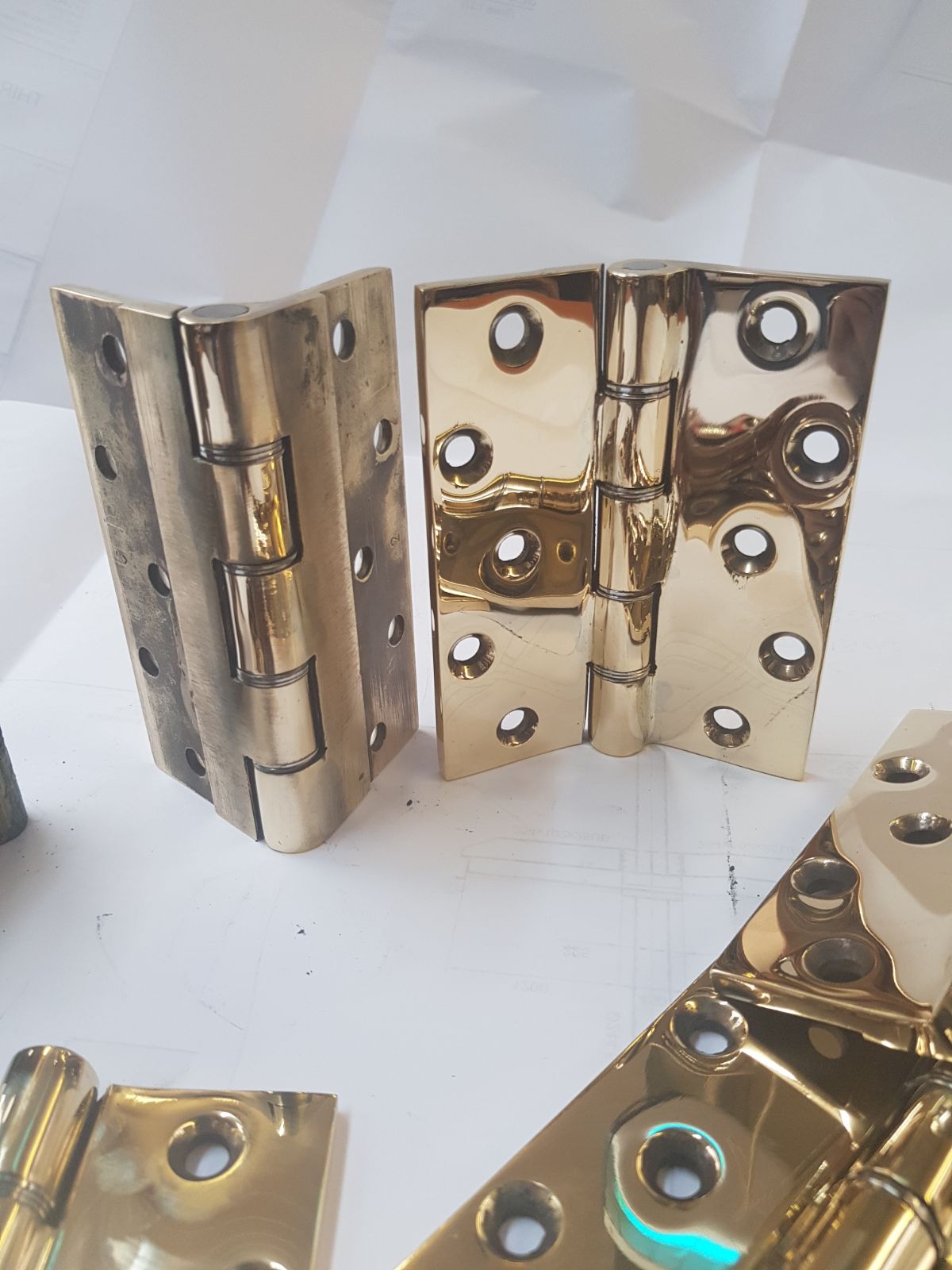 Brass hinges