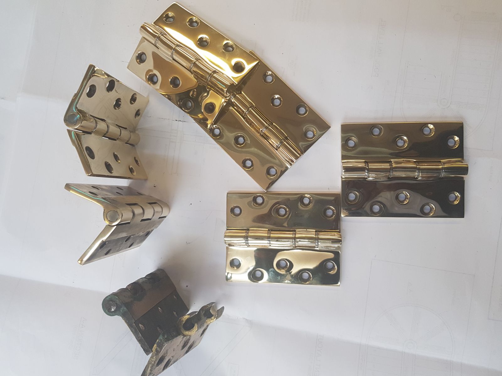 Brass hinges