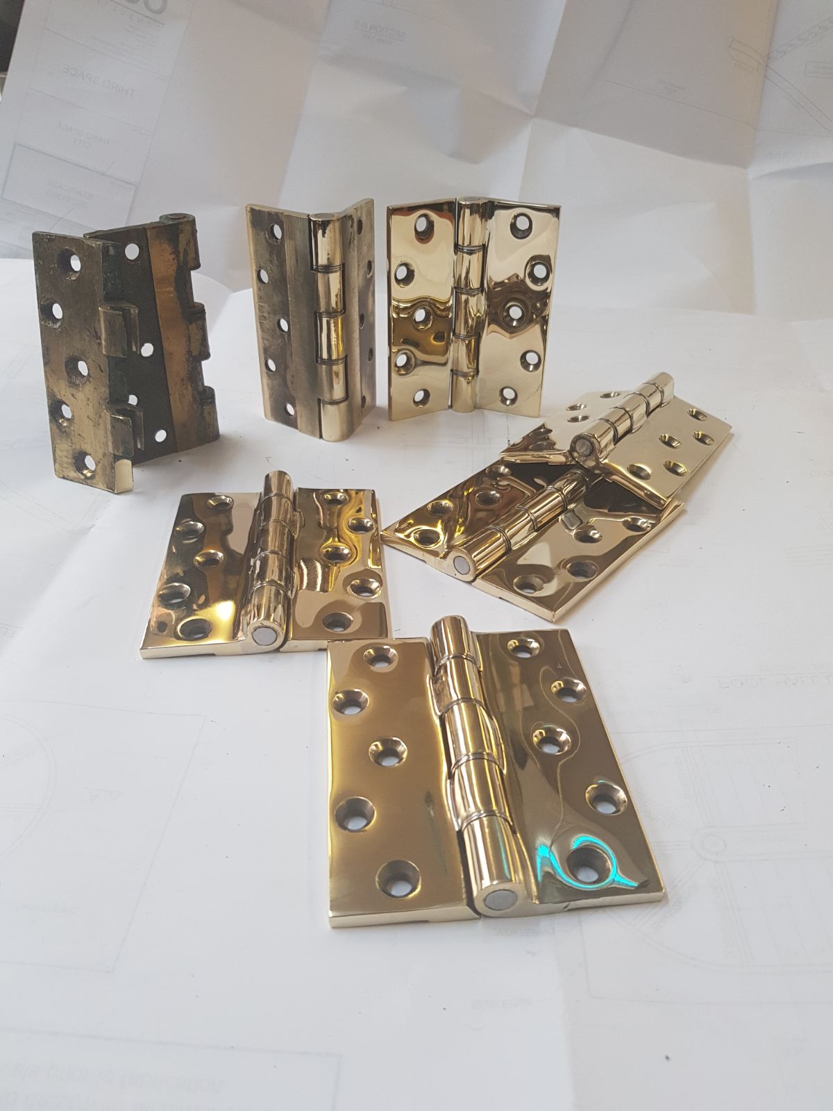 Brass hinges