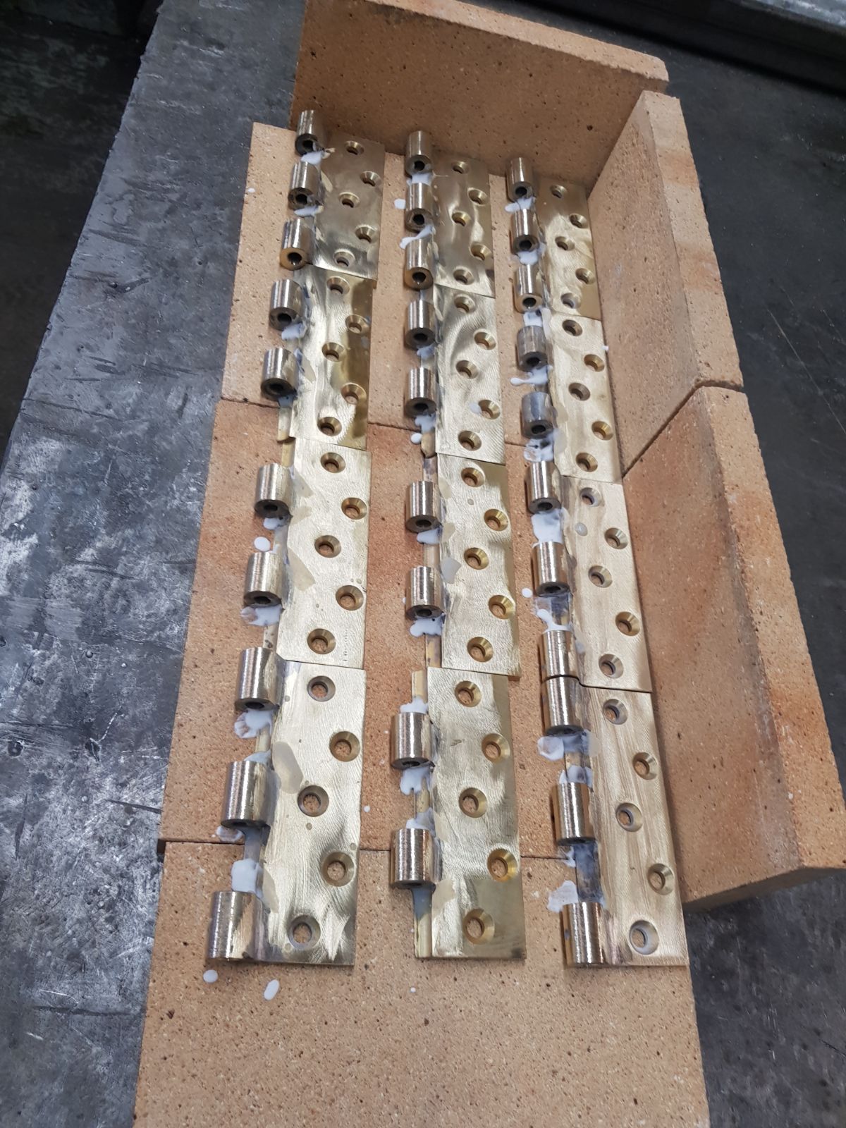 Brass hinges