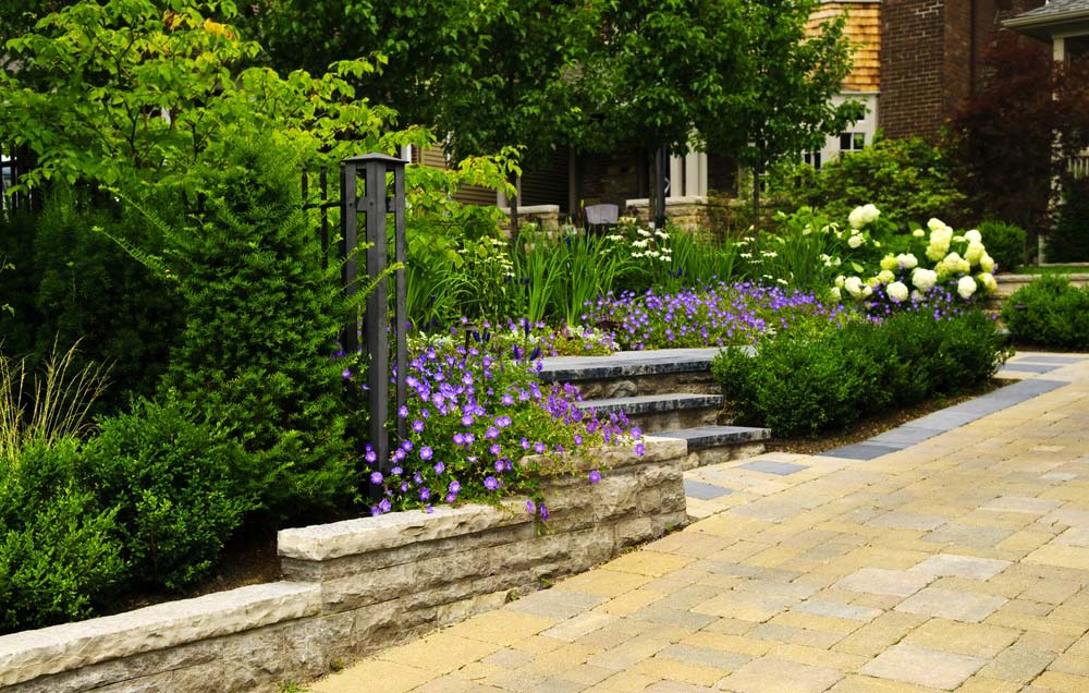 Permeable driveway in Richmond London being jet washed