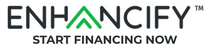 Enhancify logo with a green upward arrow icon and text