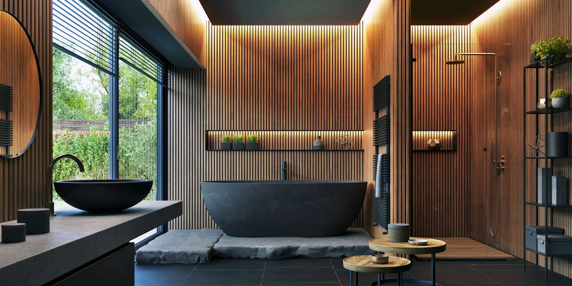 Badezimmer Holzoptik