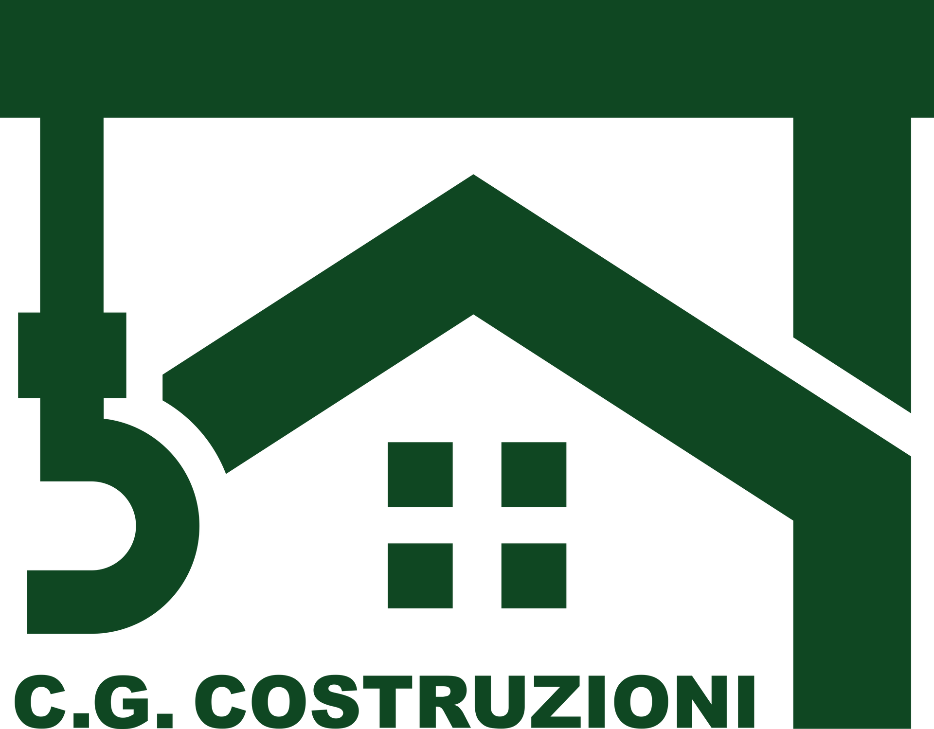 Un logo verde scuro per