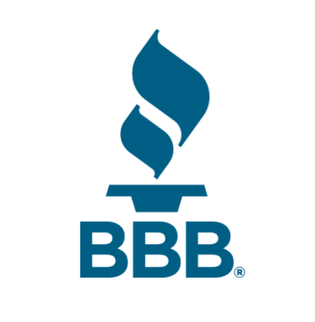 The blue Better Business Bureau (BBB) logo, consisting of a stylized torch above the letters