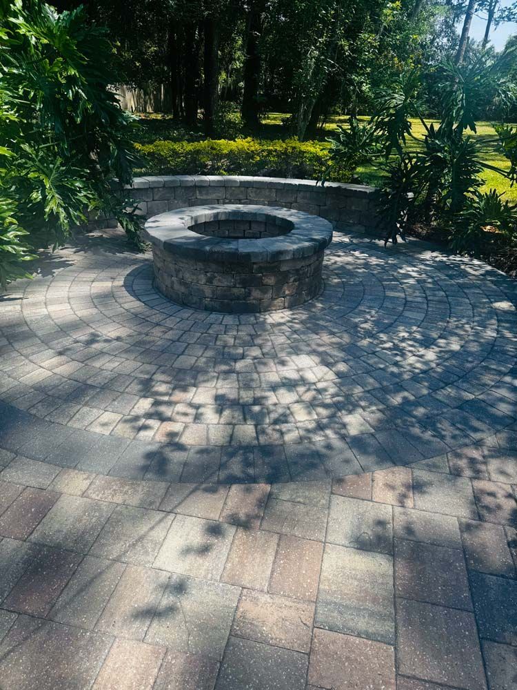 Custom Paver Fire Pit in Jacksonville, FL