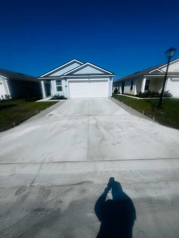Finished Concrete Driveway in Jacksonville, FL