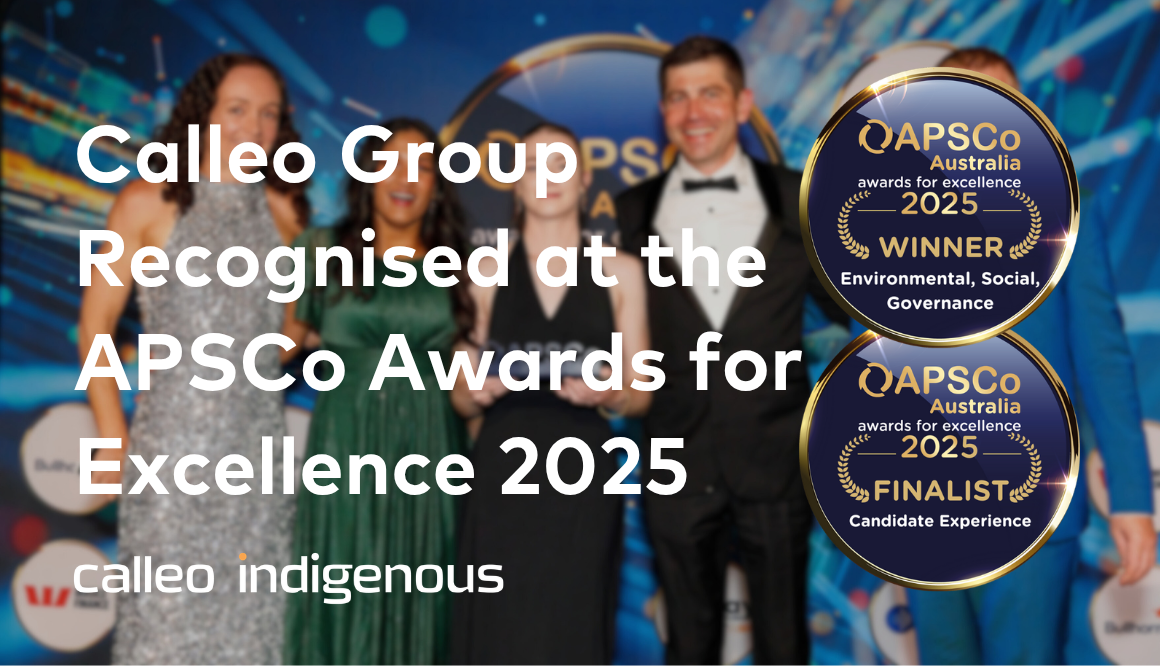 Calleo team celebrating their ESG Award win and finalist recognition at the APSCo Awards 2025