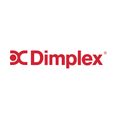 Dimplex red logo on a white background