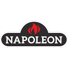 Napoleon logo in black, white, and red with a flame icon above the wordmark