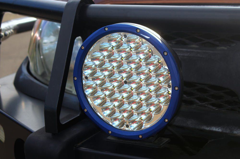 A Close Up of a Round Light on the Front of a Car — SVS Auto Repairs & Dyno Tuning in Weipa, QLD