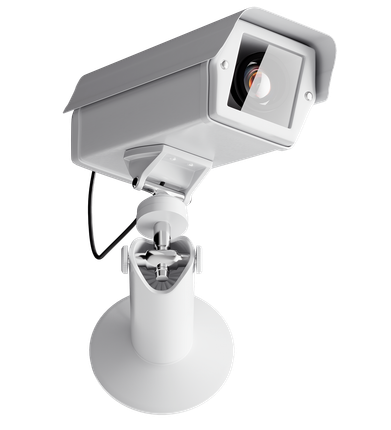 large light CCTV camera