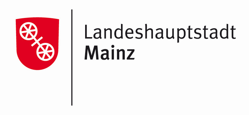 Landeshauptstadt Mainz logo with red shield and black text