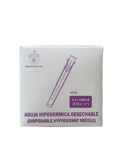 AGUJA 27Gx1/2