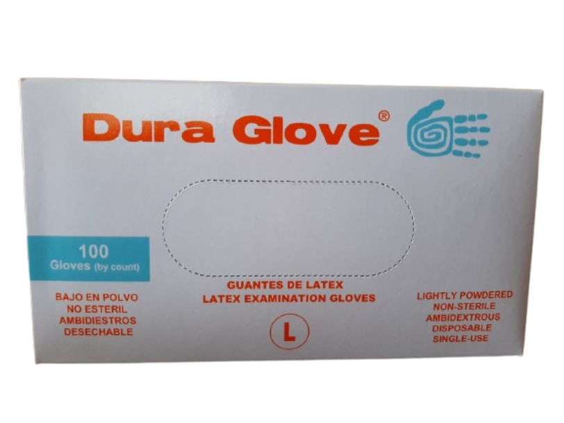 GUANTE LATEX BAJO TALCO