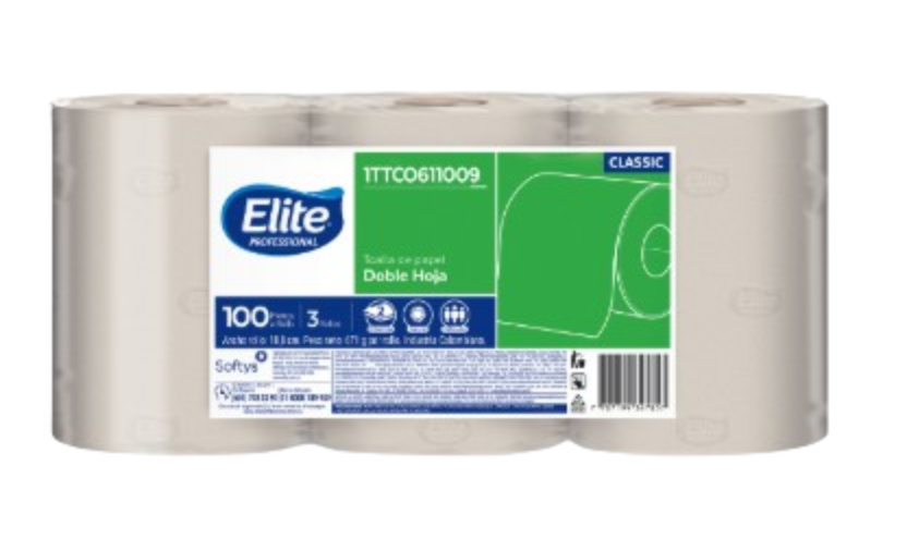 TOALLA DE MANOS X3 ROLLOS DE PAPEL