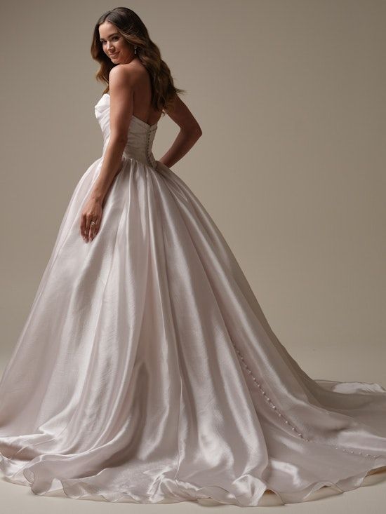 Woman Wearing White Gown With a Long, Flowing Train — Just Formals in Winnellie, NT