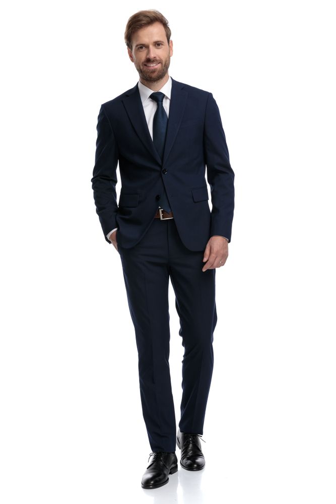 Man in a Navy Suit, Smiling — Just Formals in Winnellie, NT
