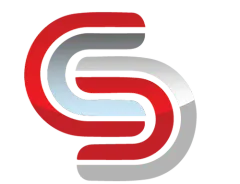The Christophe Group logo. red , white and gray on a white background .