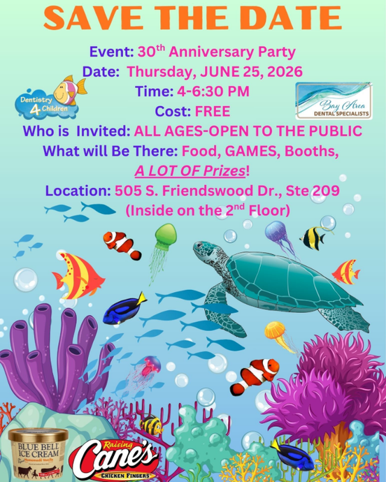 Save the date for an underwater-themed Anniversary Party at Cane's, June 25, 2026, with food, games, and prizes.