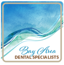 The logo for Bay Area dental specialists shows a wave in the ocean.