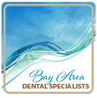 The logo for Bay Area dental specialists shows a wave in the ocean.