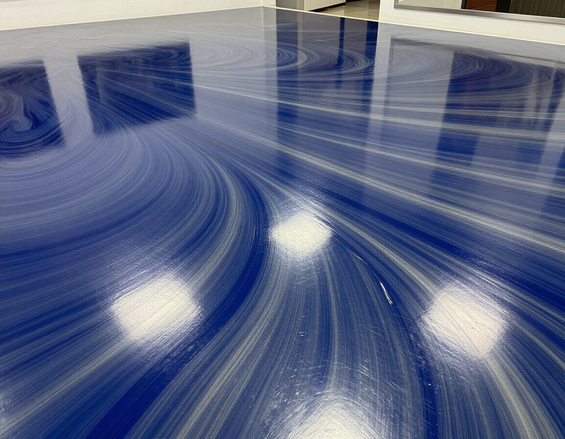 Metallic epoxy floor