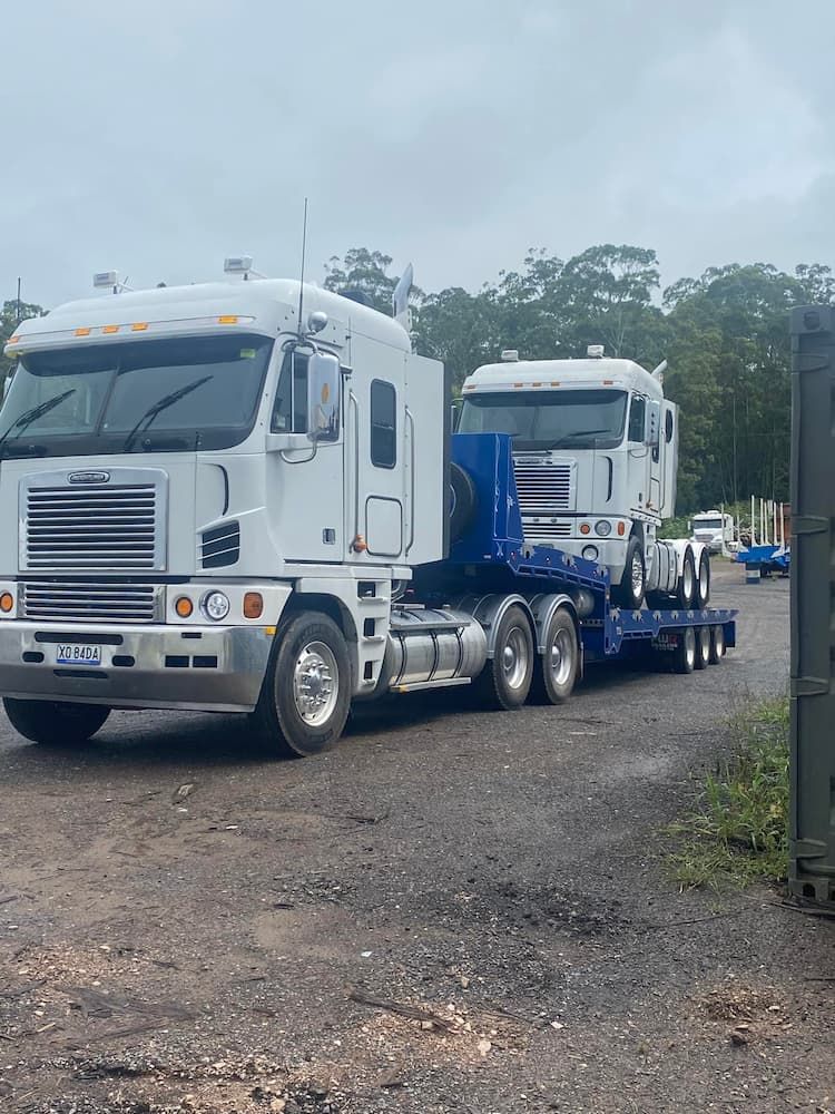 Tow Truck Stationed Beside the Street — Port Macquarie Tilt Tray Towing in Wauchope, NSW