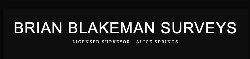 Brian Blakeman Surveys logo on a black background.