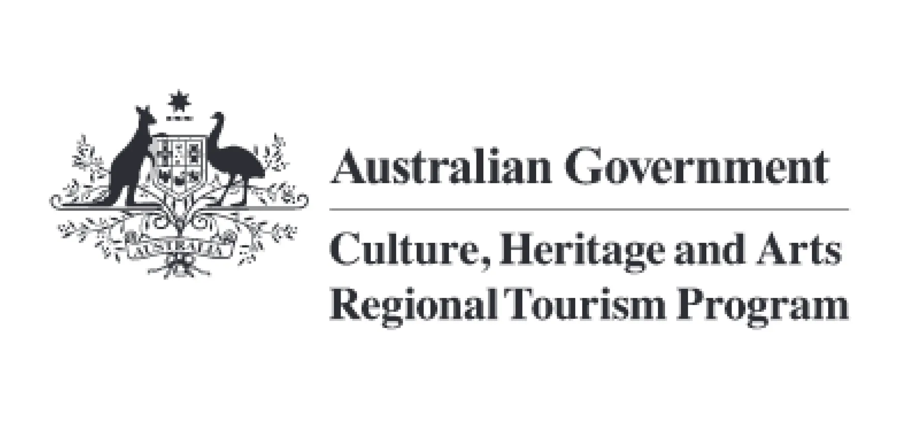Logo of the Australian Government: Australian Coat of Arms and text