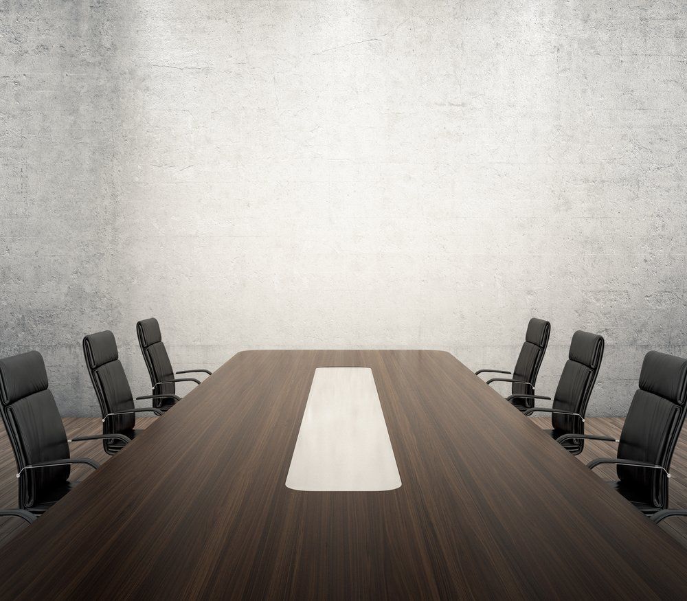 clean meeting room