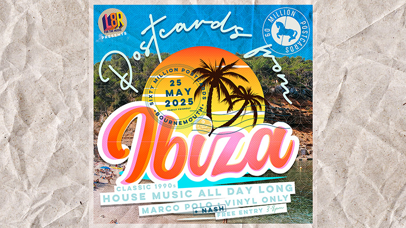 A poster for ibiza house music all day long house music all day long vinyl only