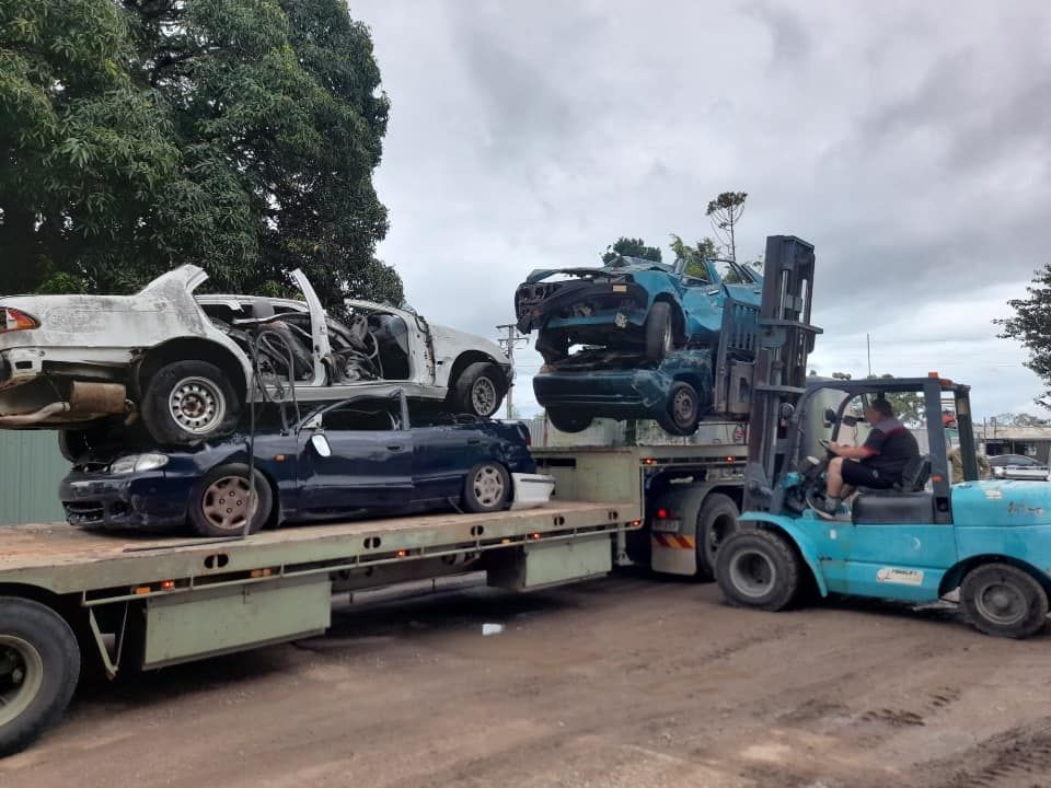 Wrecked Cars — Goodall's Automotive Services & Wreckers in Cluden, QLD