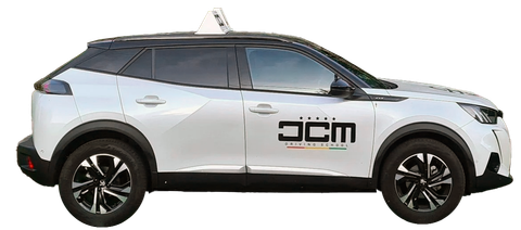 JCM Driving School branded car