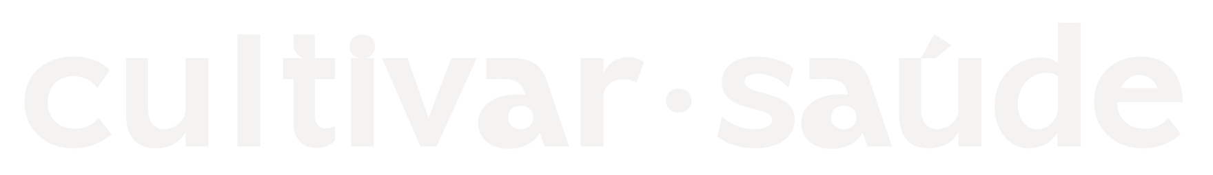 Logotipo com o texto “cultivar saúdes” em cinza claro sobre fundo branco.