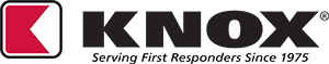 Knox serving first responders since 1975 logo on a white background