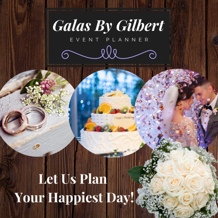 Image of a sample design for wedding event flyer
