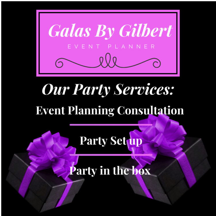 Image of a sample design for party services flyer