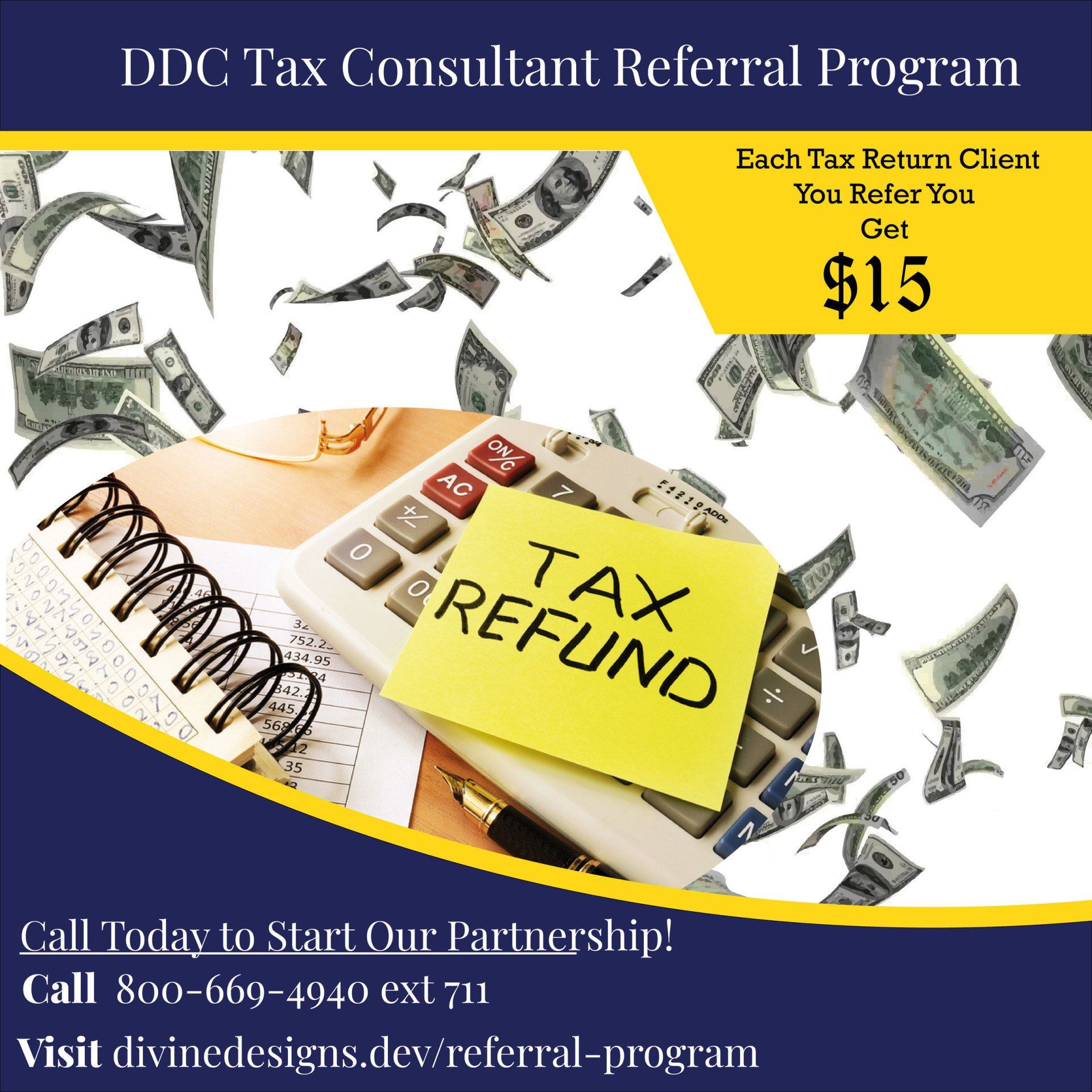 Photo of DDC Tax Consultant Referral Program