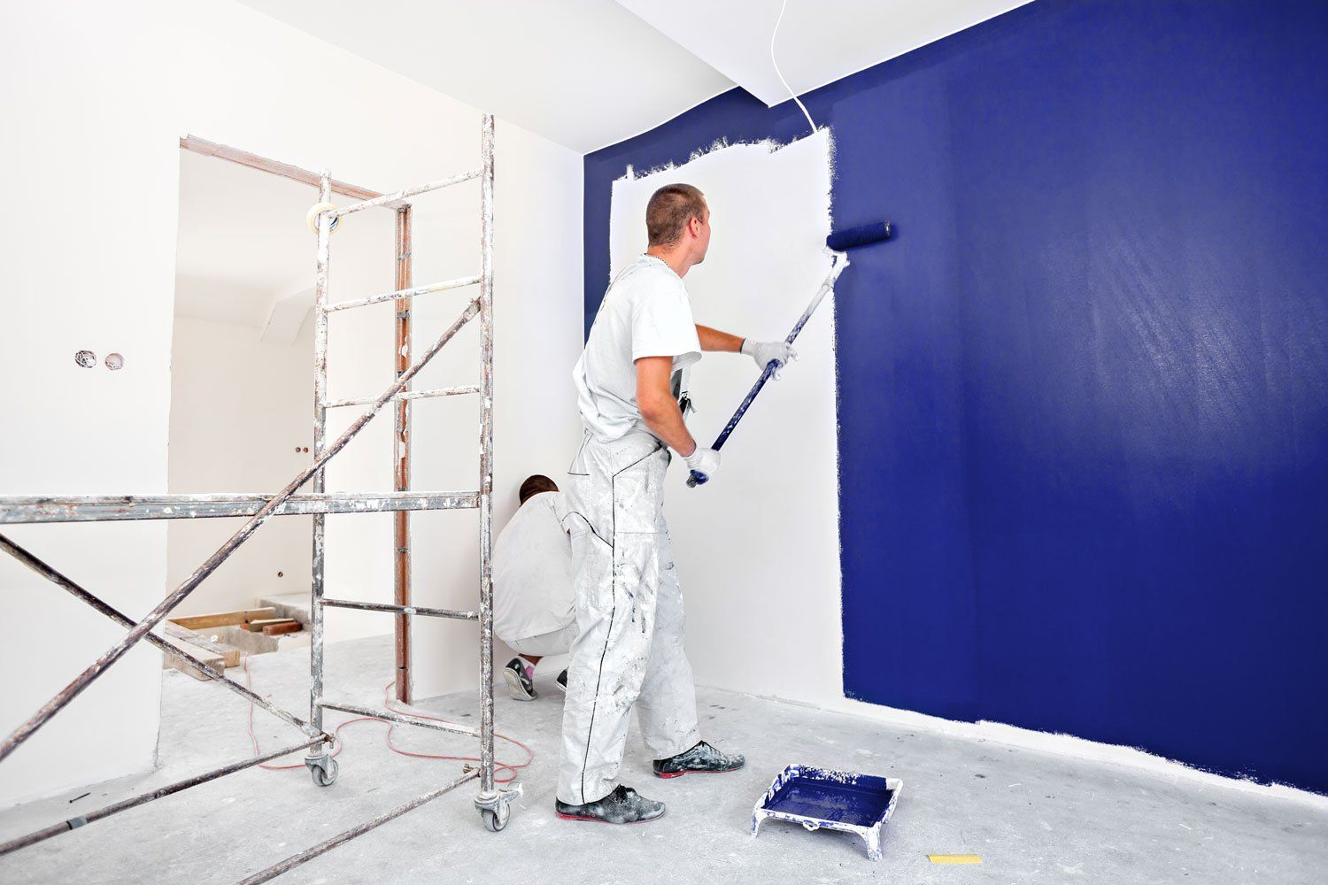 Two Men Painting Walls — Ware, MA — Shawn's Painting Co Two Men Painting Walls — Ware, MA — Shawn's Painting Co