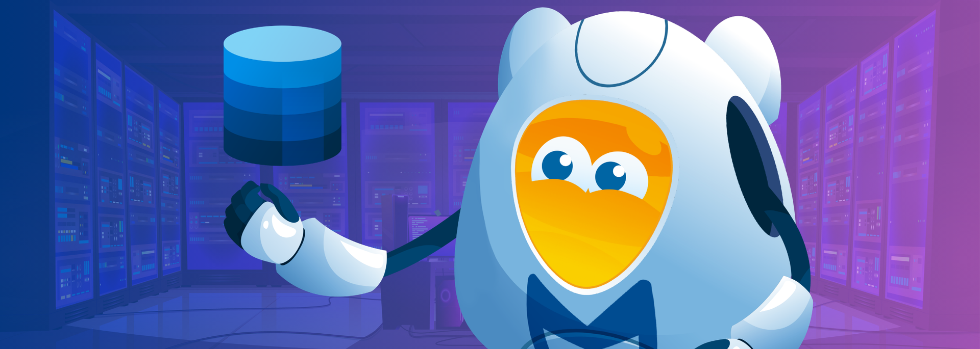 Picture of Alfred holding Data. 