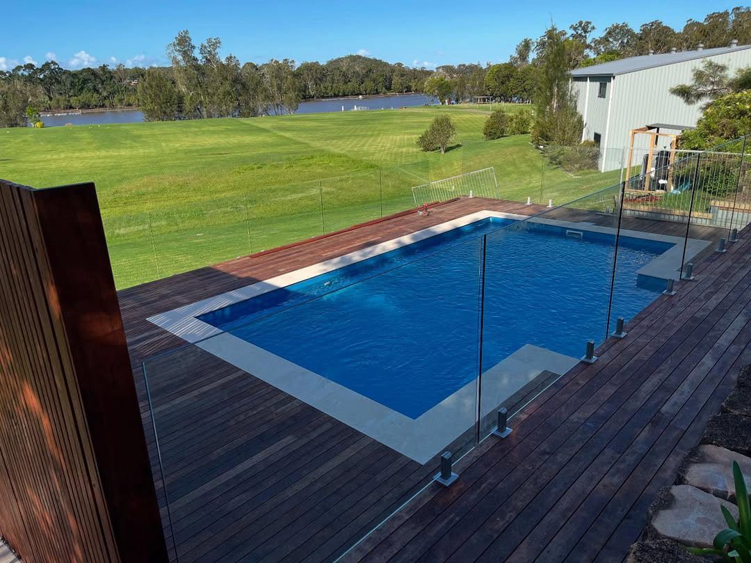 Installed Pool with Tile Finish