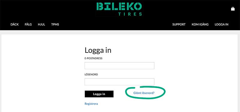 Bileko lösenord