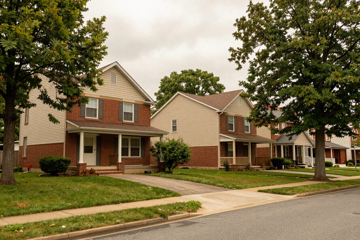Residential neighborhood in Luzerne County, PA served by NJB Construction and Roofing roofing crews