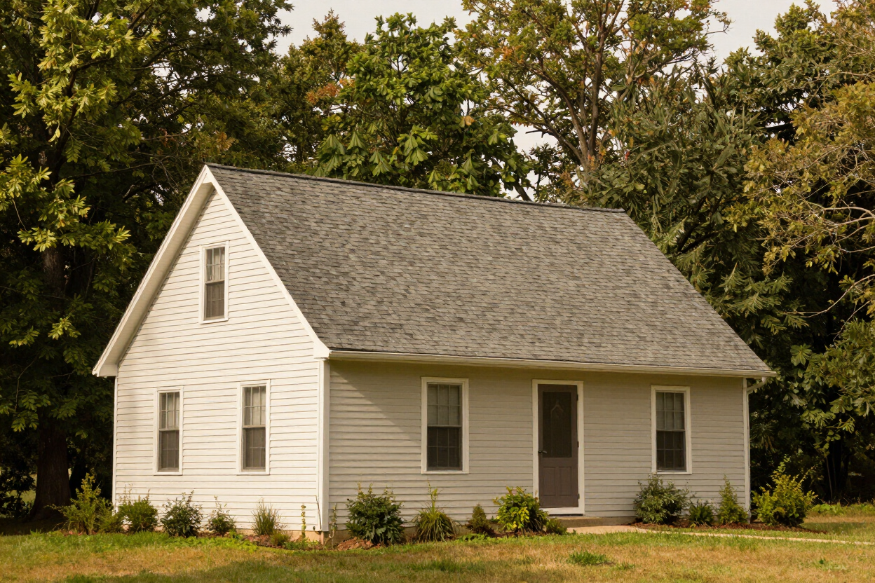 Completed residential roof installation on a rural Susquehanna County home by NJB Construction and Roofing