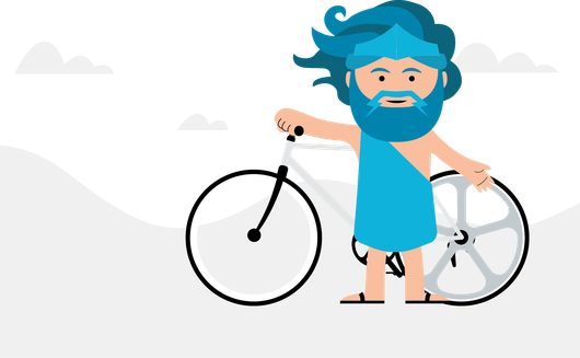 illustrazione cicloturismo