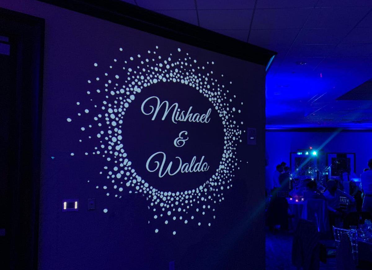 Monogram example at a wedding reception, Sound Sensations Entertainment