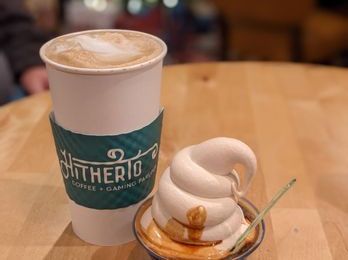 hithertoo is a gamers heaven that serves coffee and ice cream