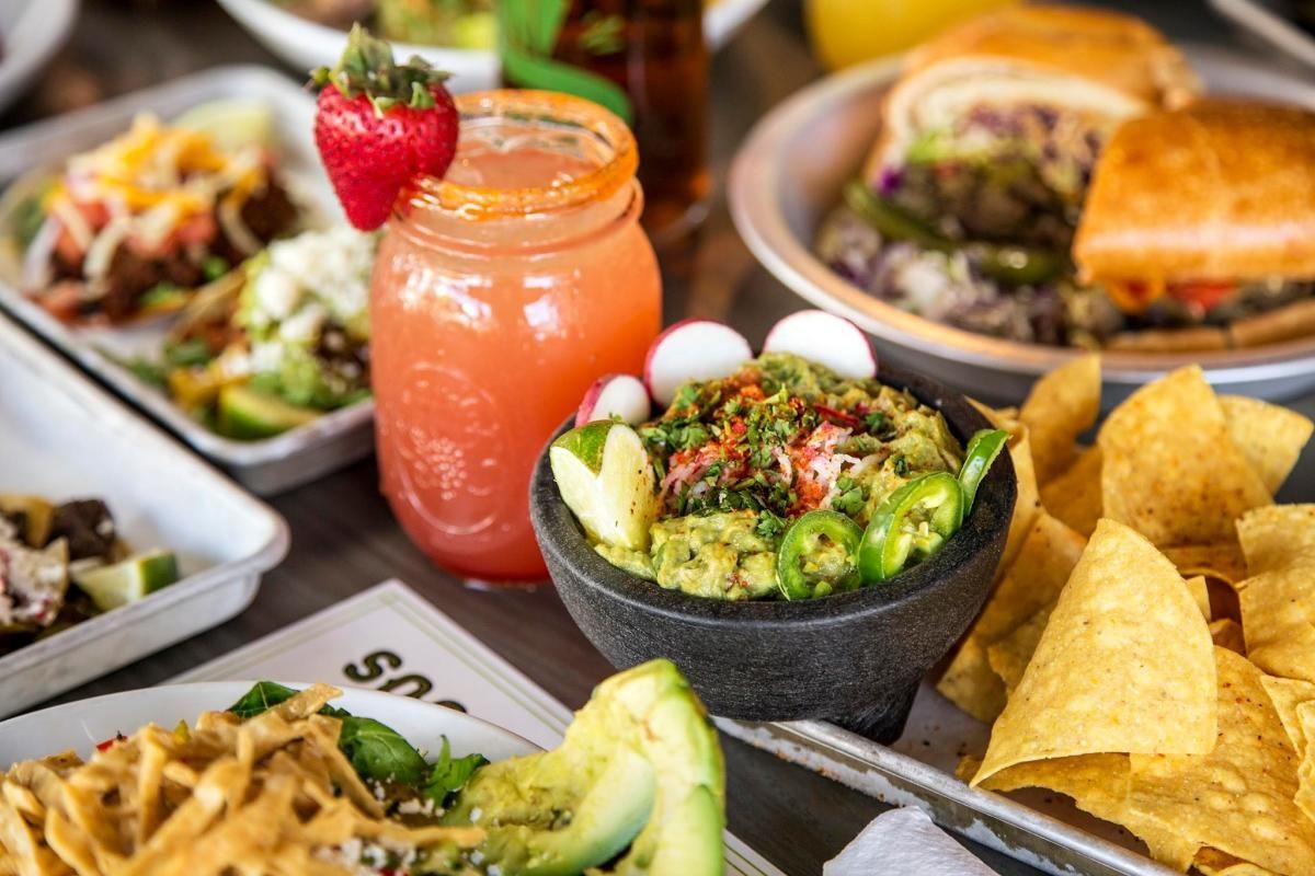 social cantina has some of the best homemade chips that are fresh. and i love their guac/salsa trio